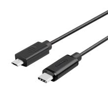 کابل تبدیل USB-C به microUSB یونیتک مدل Y-C473BK طول 1 متر